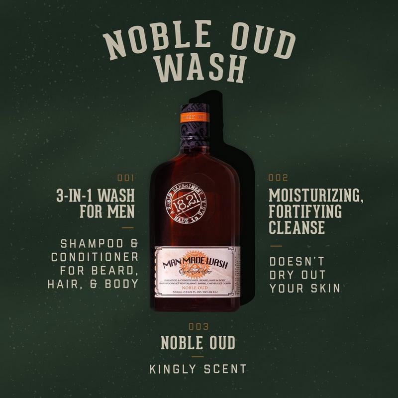 18.21 Man Made - Noble Oud Shampoo, Conditioner and Body Wash