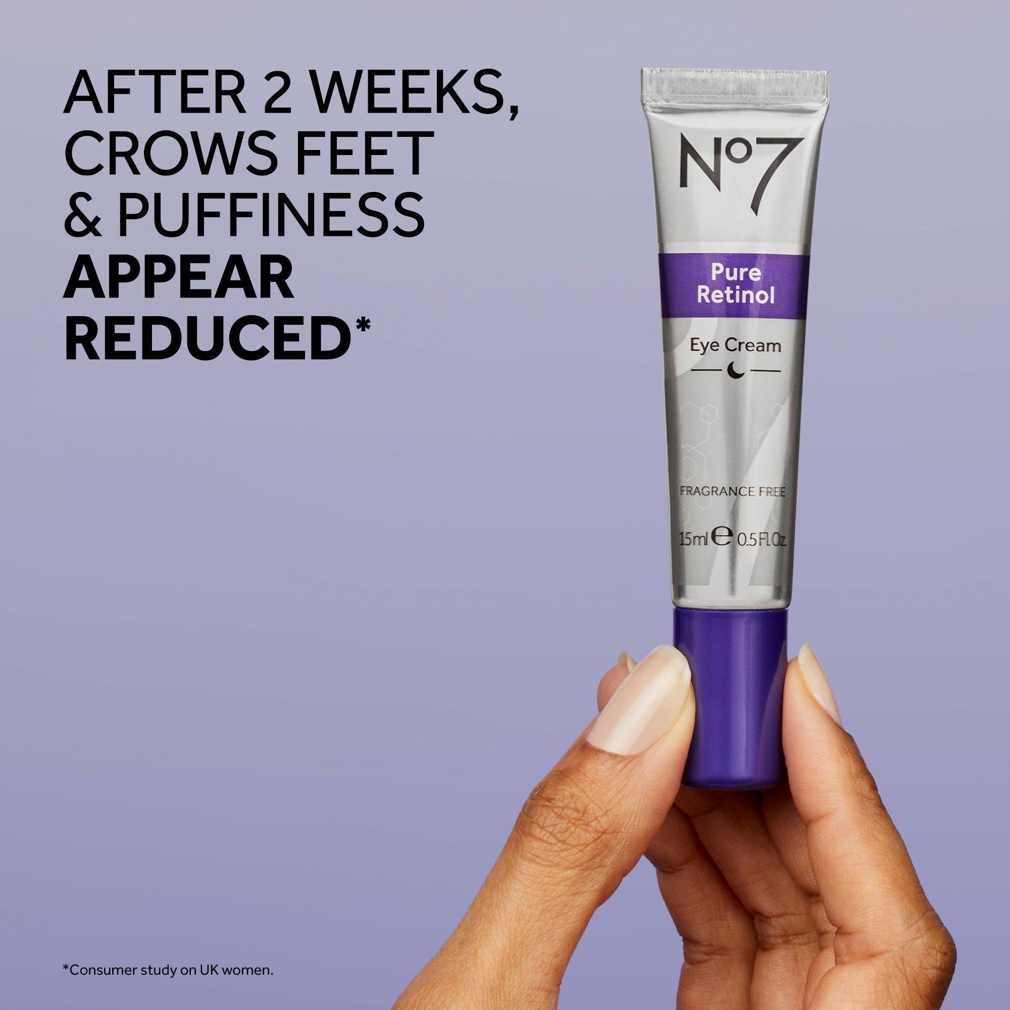 Крем для кожи вокруг глаз с ретинолом без отдушки No7 Pure Retinol — фото 4