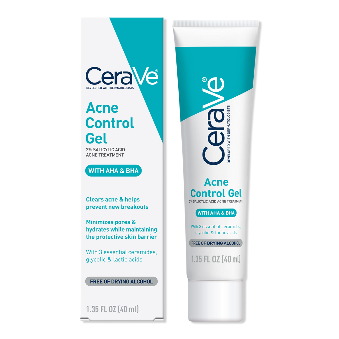 CeraVe Acne Control Gel Blemish Treatment with AHA & BHA for Acne Prone Skin #1