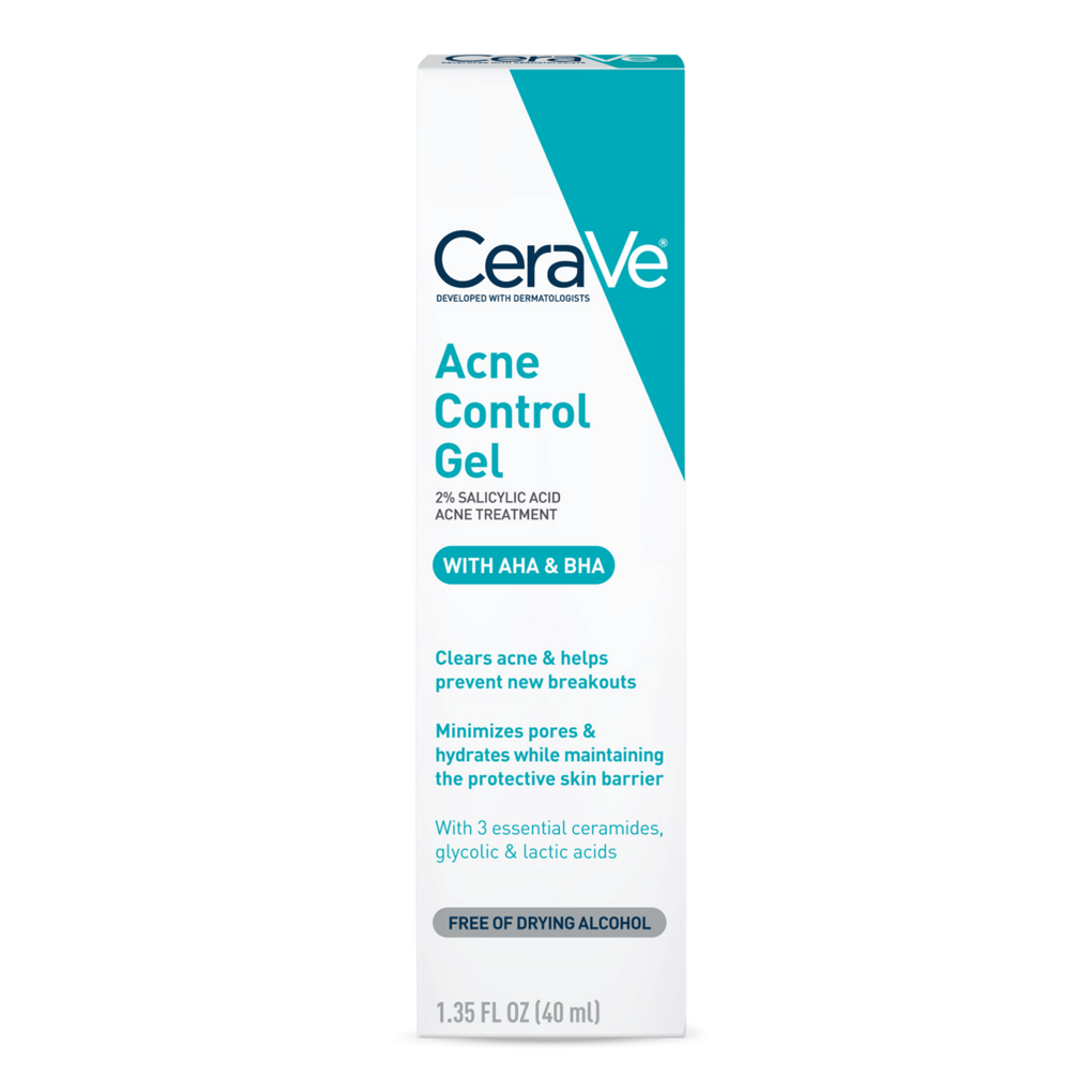 Acne Control Gel with AHA & BHA for Acne Prone Skin - CeraVe