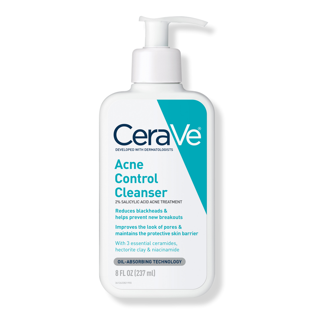 CeraVe Acne Control Cleanser for Face with 2% Salicylic Acid & Purifying Clay for Oily Skin #1