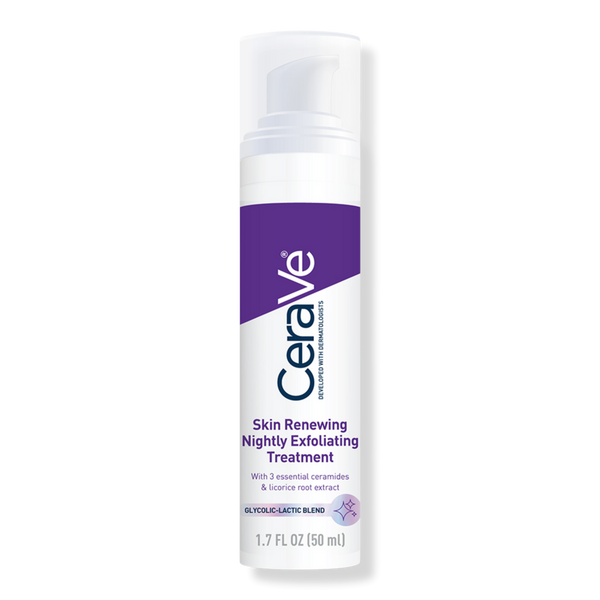 CeraVe Skin Renewing Nightly Exfoliating Treatment, Anti-Aging Face Serum #1