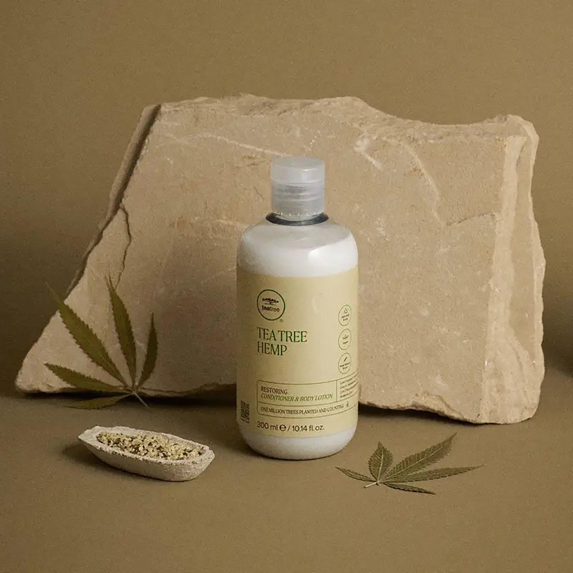Восстанавливающий кондиционер и лосьон для тела с коноплёй Paul Mitchell Tea Tree Hemp — фото 4