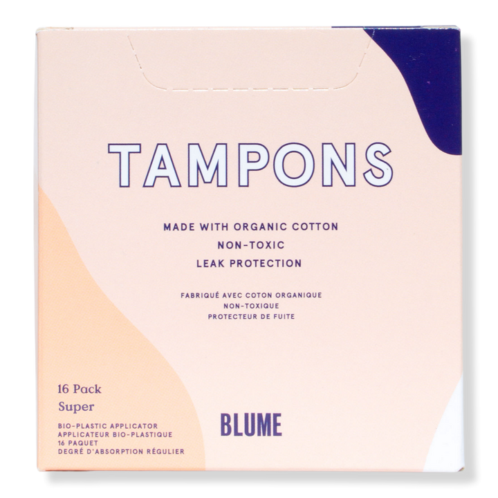 BLUME 100 Organic Cotton Super Tampons 1