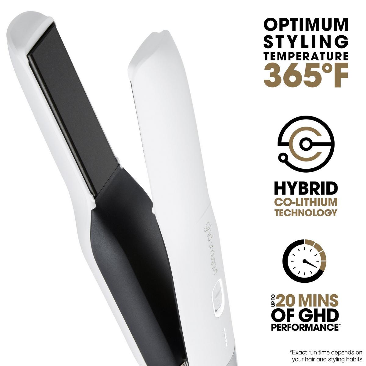 GHD Unplugged Styler Cordless Flat Iron White