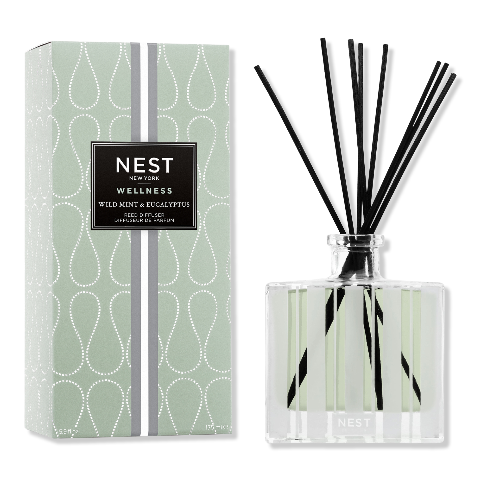 NEST New York Wild Mint & Eucalyptus Reed Diffuser #1