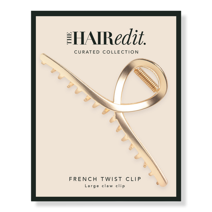 The Hair Edit Gold French Twist Claw Clip #1