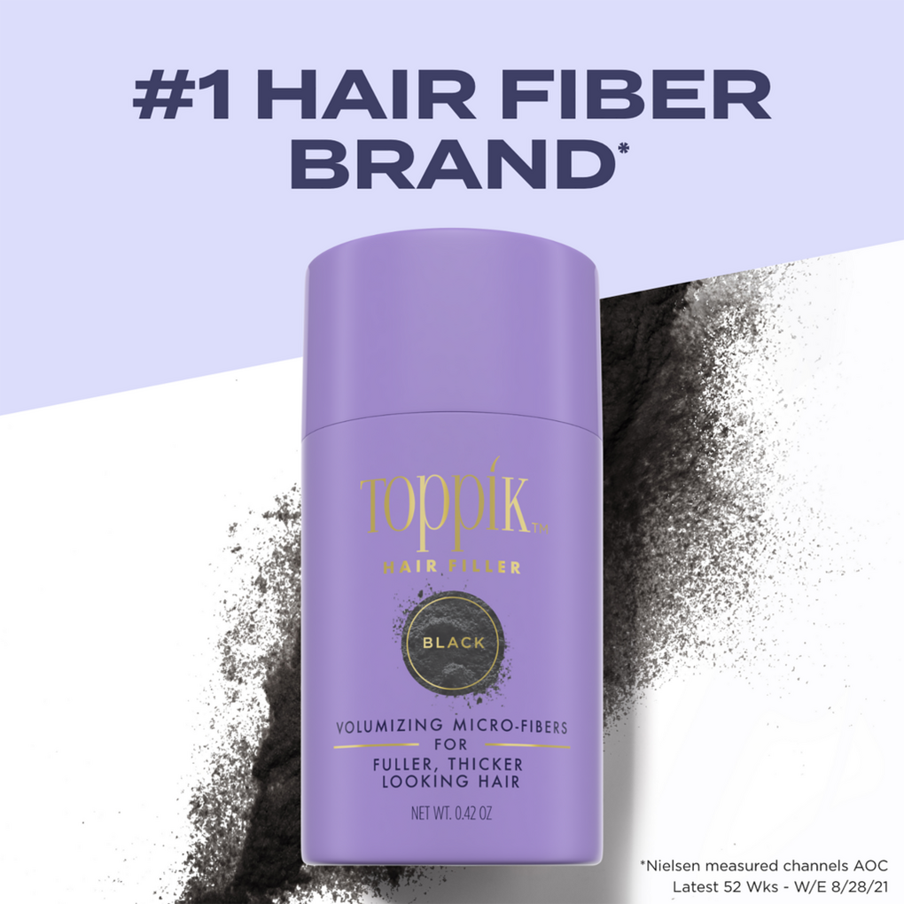 Toppik Hair Building Fibers, Dark Brown Hair Fibers, Hair Thickener for  Thinning Hair, Hair Care to Create the Appearance of Thicker Hair, 0.42 OZ