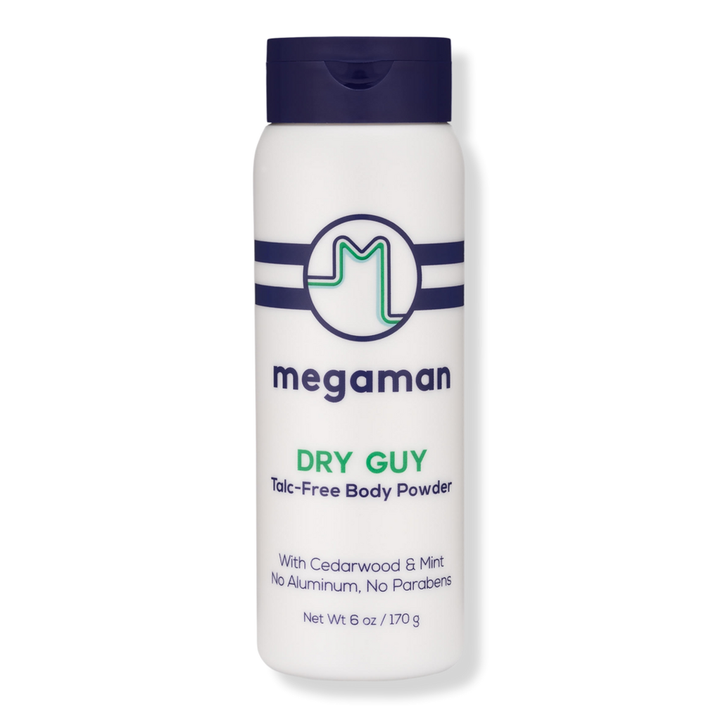 Megaman Dry Guy, Sweat Absorbing Body Powder, Talc-Free, All Natural, 6 oz