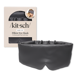 Kitsch Satin Pillow Sleeping Eye Mask - Charcoal