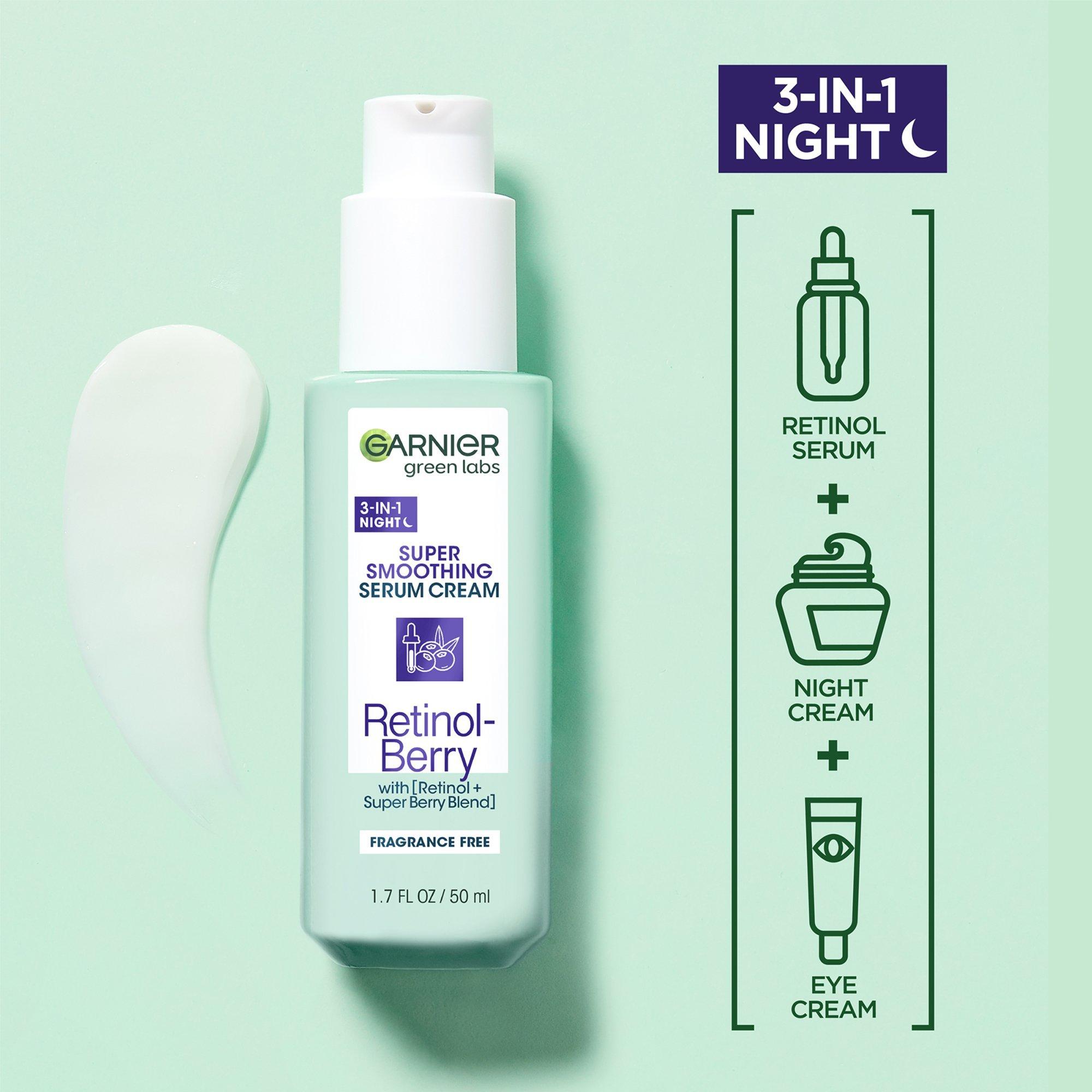 Garnier Green Labs RetinolBerry Super Smoothing Night Serum Cream Big Apple Buddy