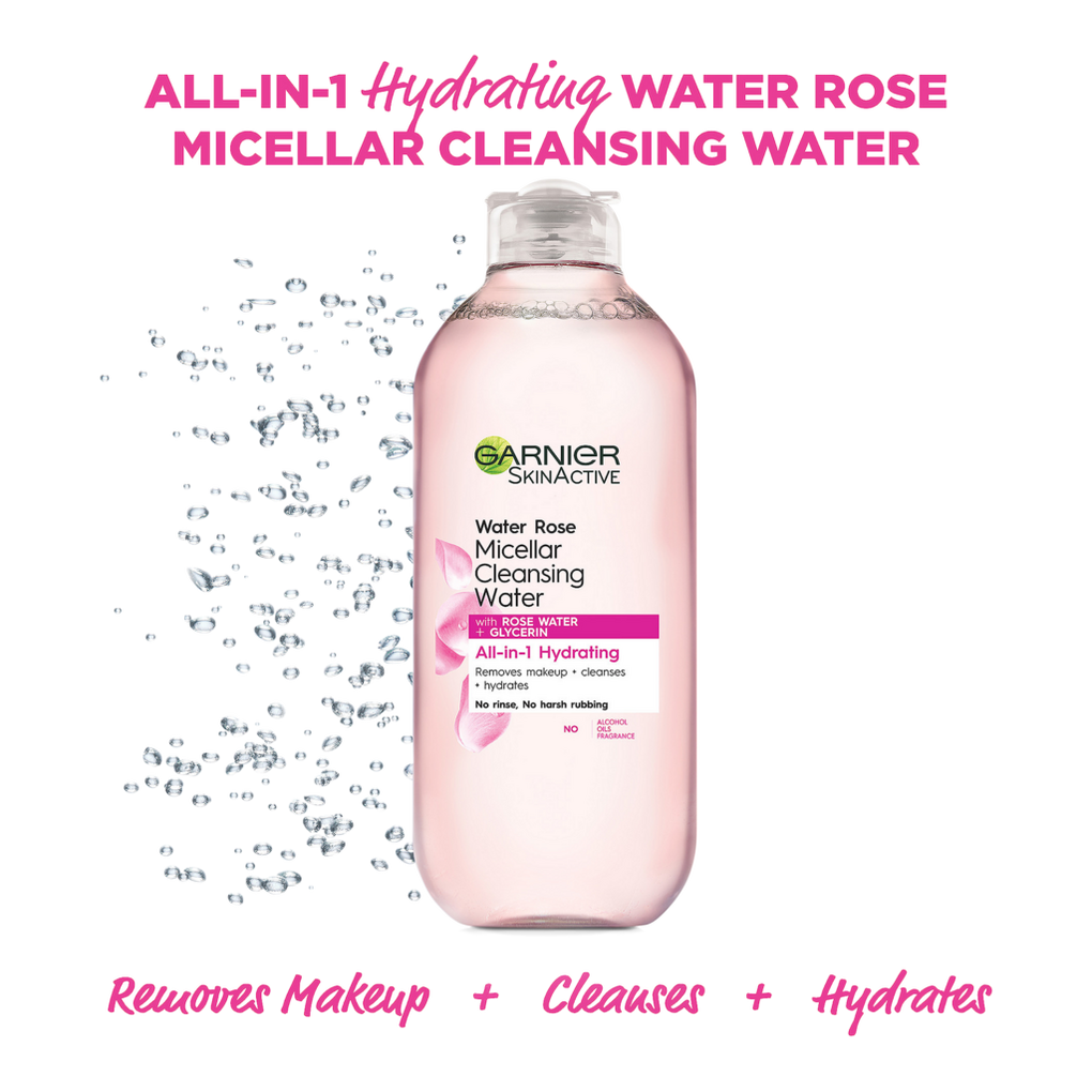 SkinActive Micellar Cleansing Water & Makeup Remover with Rose Water For  Normal to Dry Skin