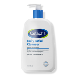 Cetaphil Daily Facial Cleanser, Face Wash for Sensitive Skin - 8.0 oz