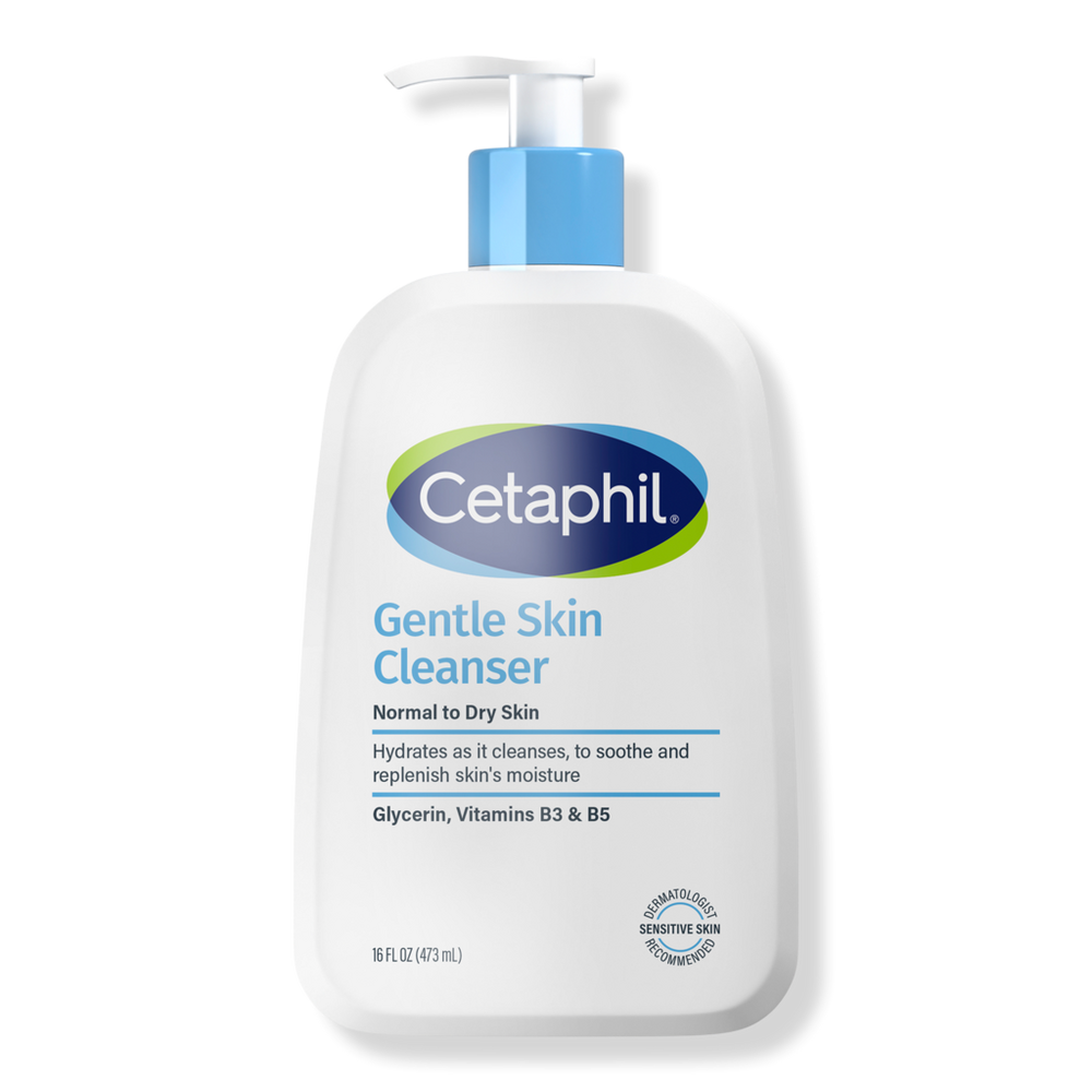 Cetaphil Gentle Skin Cleanser Face Wash, For Sensitive Skin - 16.0 oz