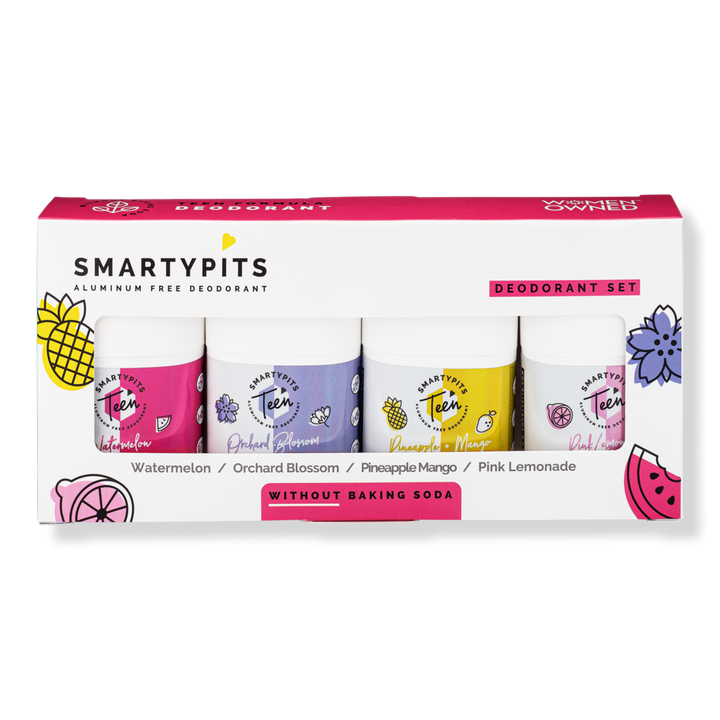SmartyPits Natural Deodorant Sample Pack for Teens - Baking Soda Free #1