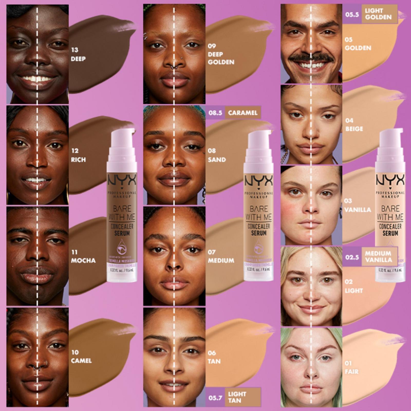 NYX Professional Makeup Vanilla Bare With Me Hydrating Face Body Concealer Serum Ulta Beauty