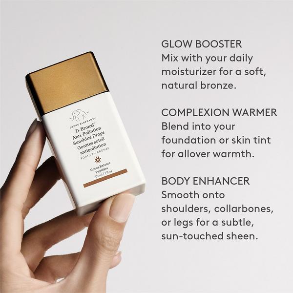 Drunk Elephant D-Bronzi Anti-Pollution Bronzing Drops with Peptides #8