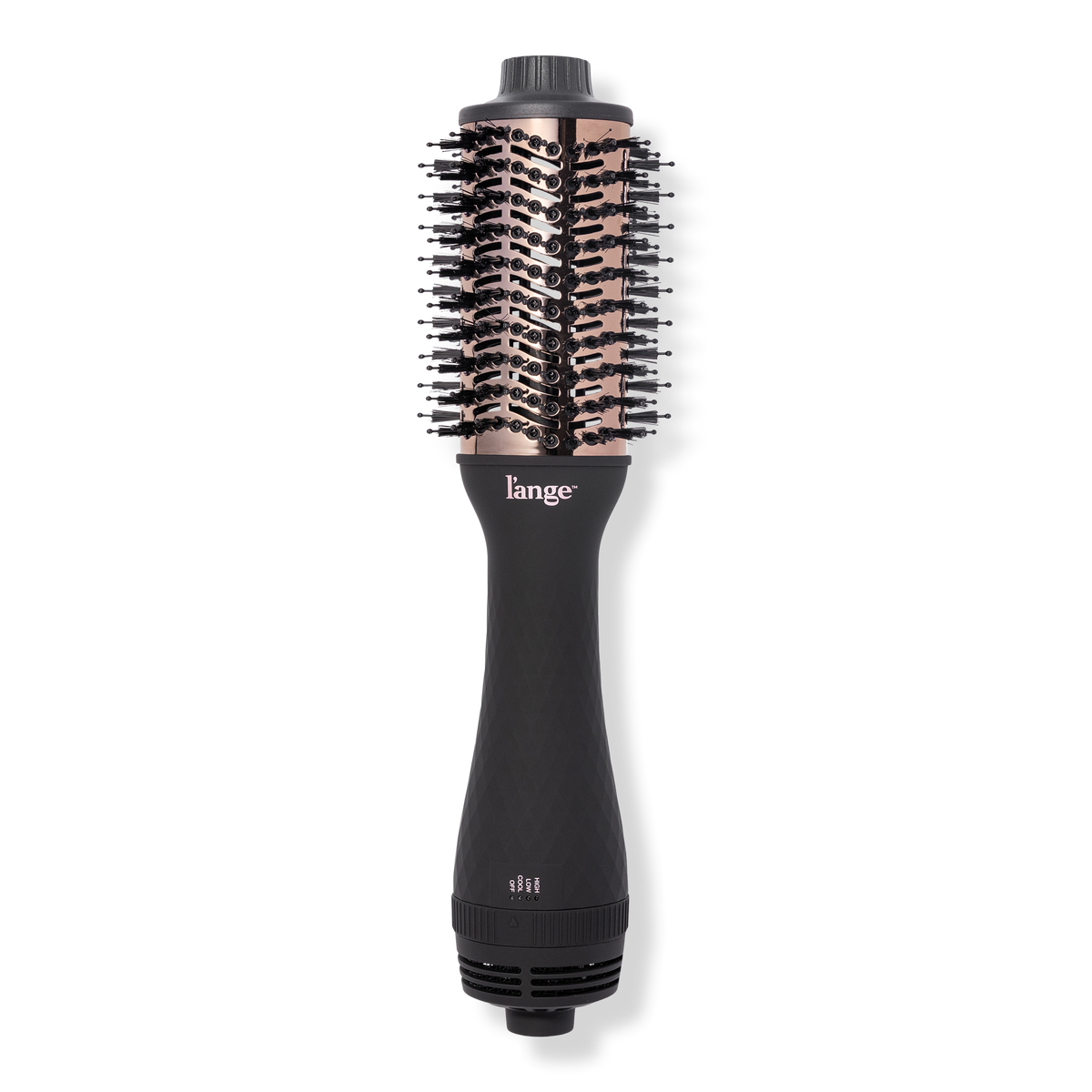 L’ange Le Volume 2 in 1 Volumizing Brush Dryer 2024 Black and Rose Gold