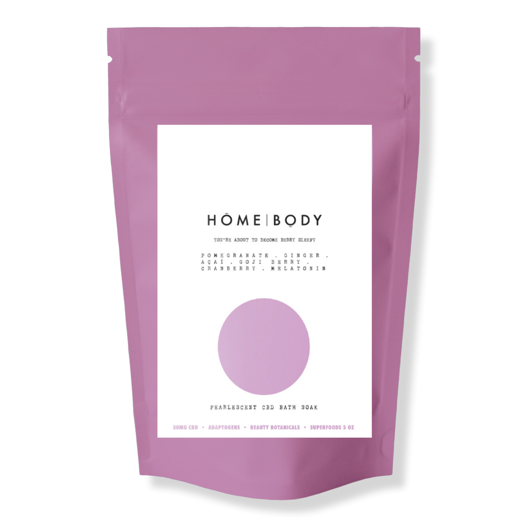 Homebody You're About To Become Berry Sleepy Pearlescent CBD Bath Soak #1