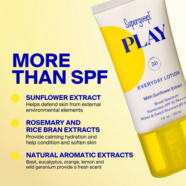 Supergoop! PLAY Everyday Lotion SPF 50 Sunscreen with Sunflower Extract #5