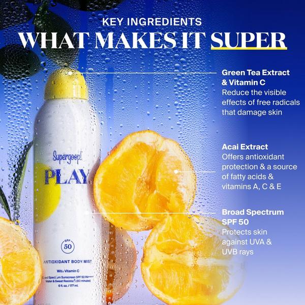 Supergoop! PLAY Antioxidant Body Mist SPF 50 Sunscreen with Vitamin C #5
