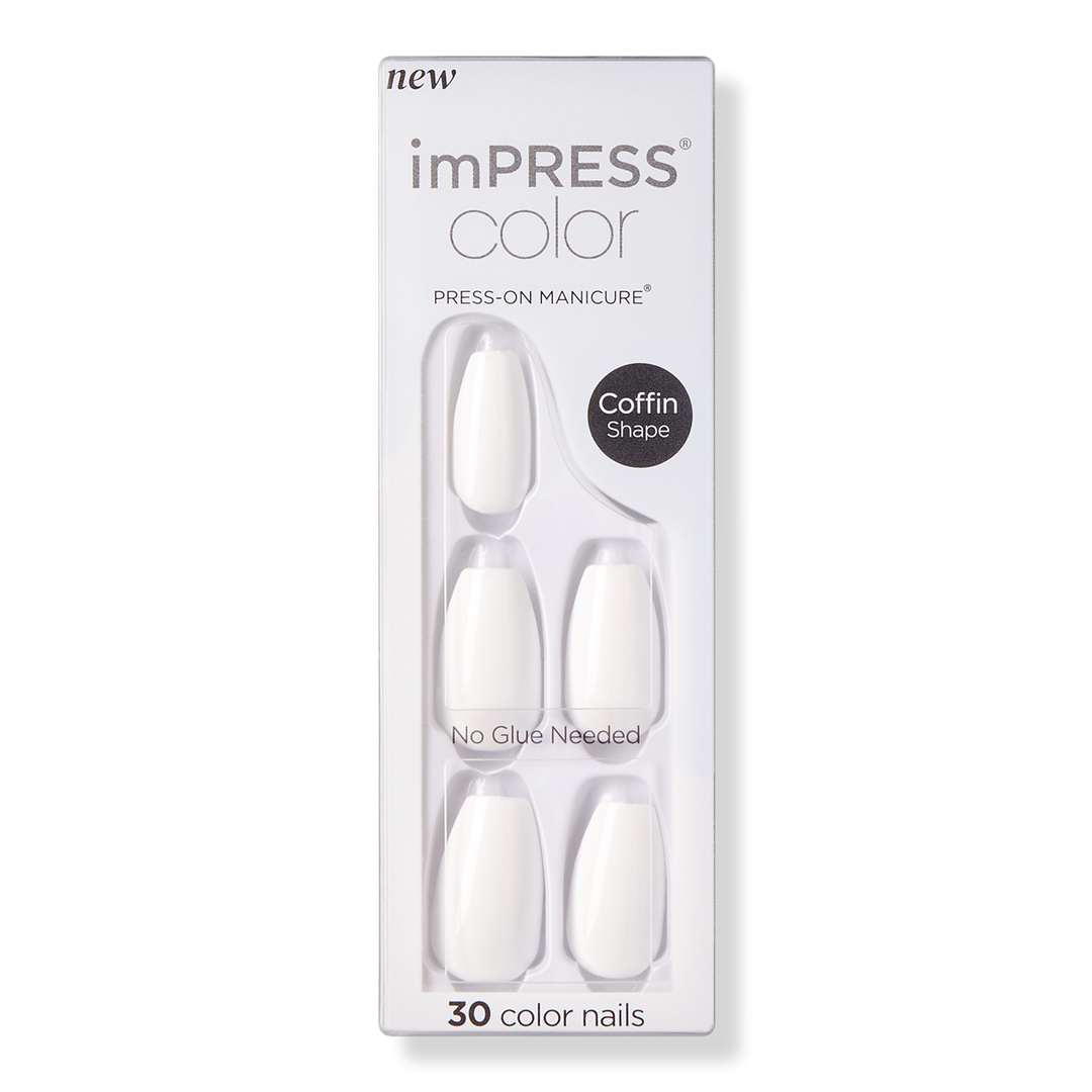 Kiss imPRESS Solid Color Medium Press On Nails #1
