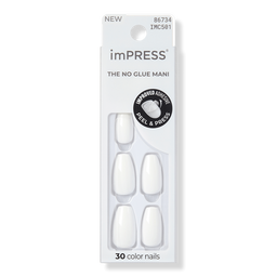 Kiss imPRESS Solid Color Medium Press On Nails - Frosting