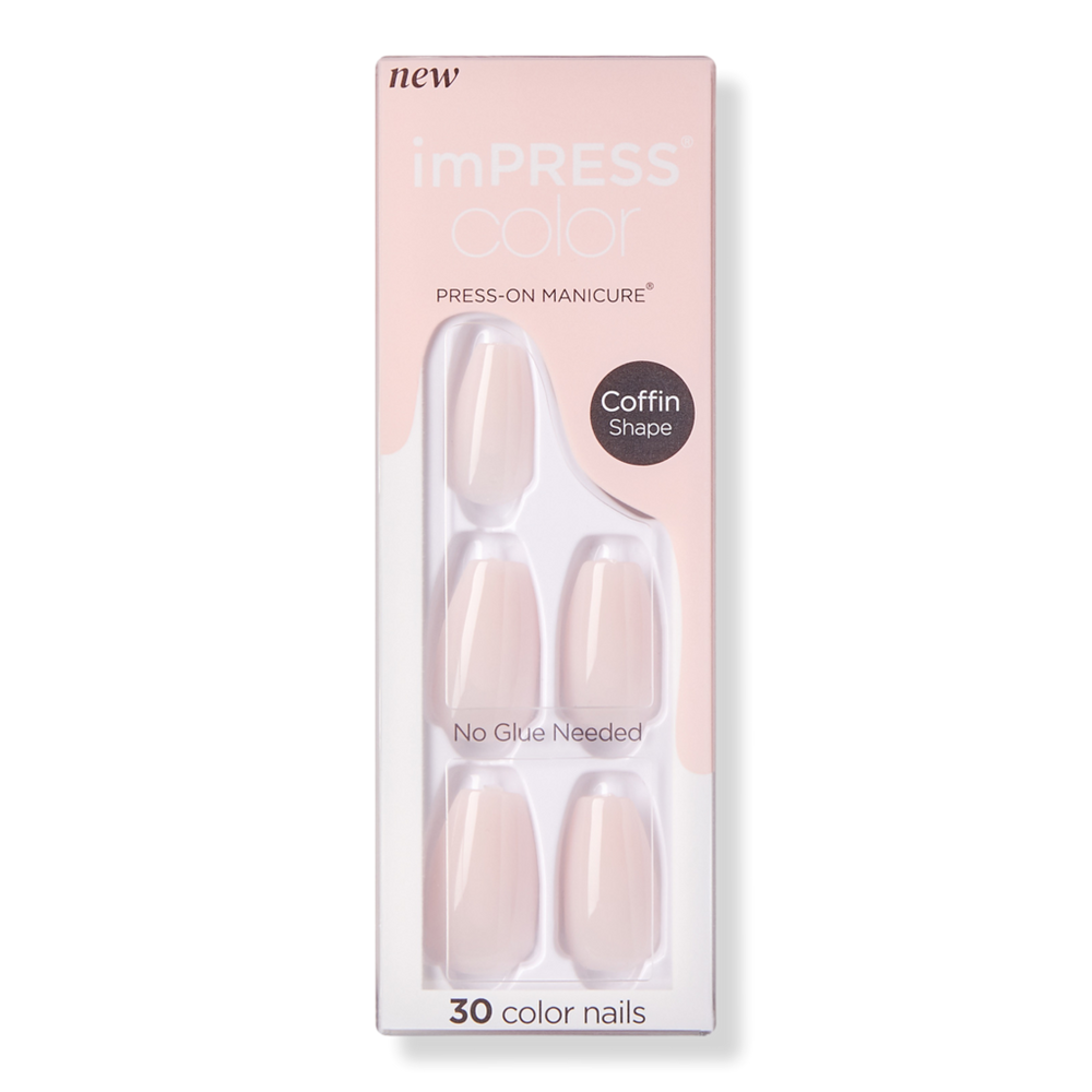 Kiss Impress Solid Color Medium Press On Nails - Serendipity