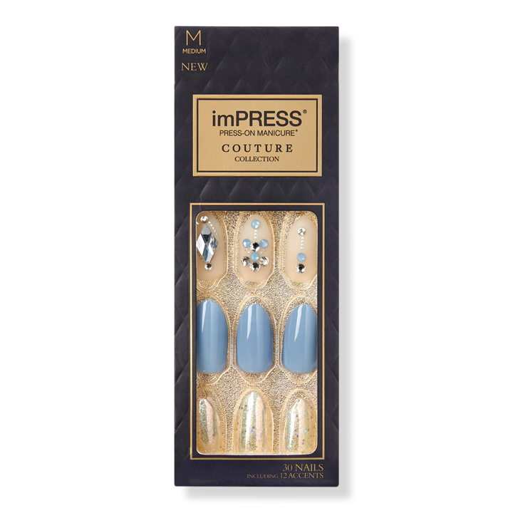 Kiss Blue Mood imPRESS Press-On Manicure Couture Collection #1