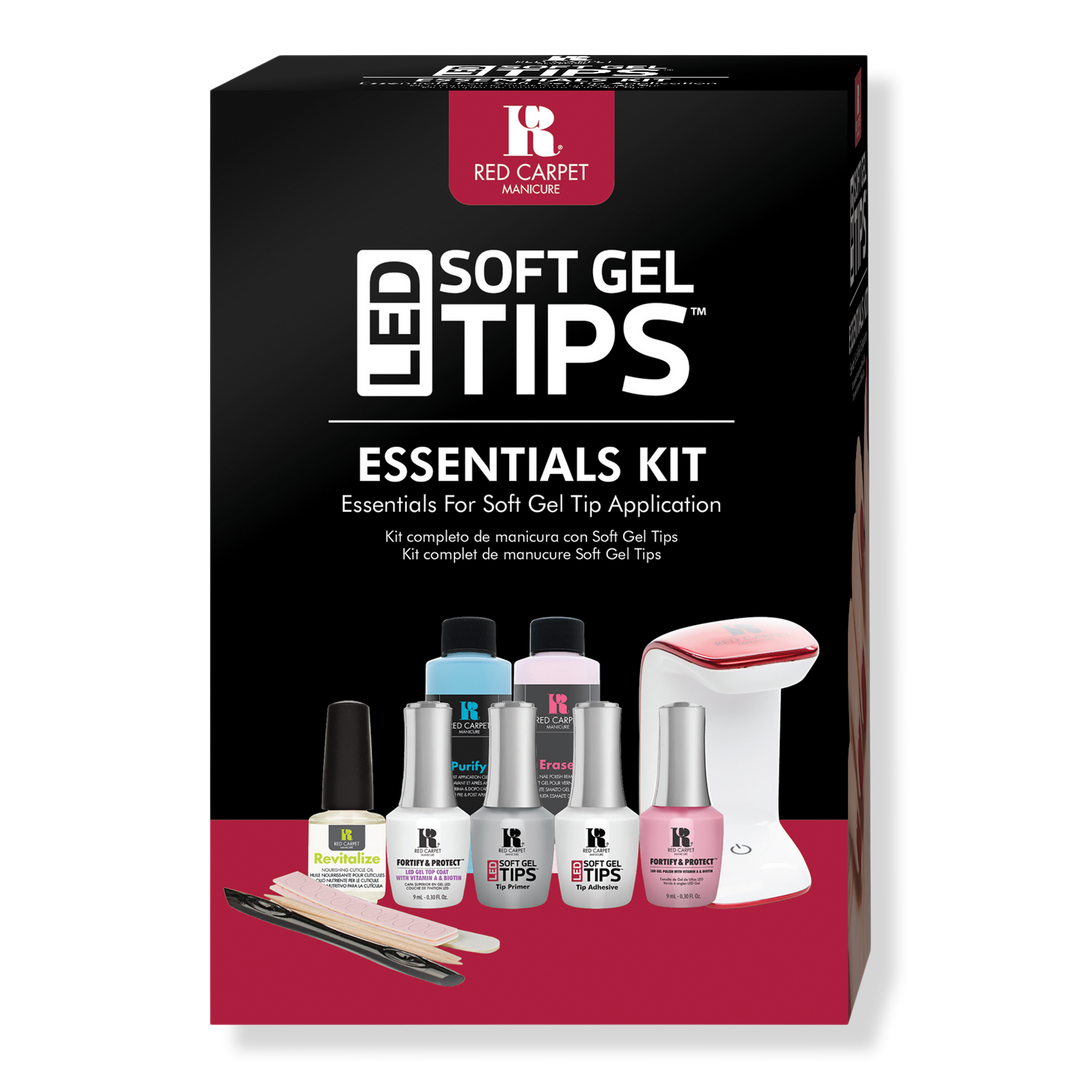 Red Carpet Manicure LED Soft Gel Nail Tips Essential Kit #1