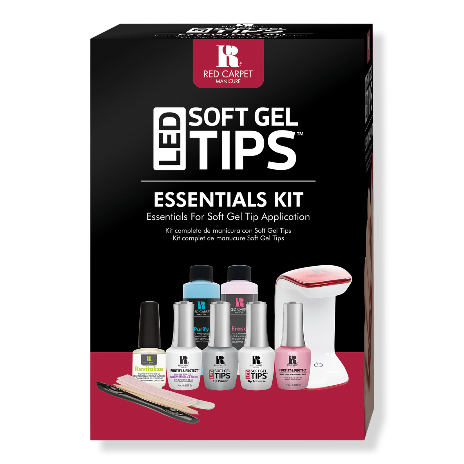 LED Soft Gel Nail Tips Essential Kit