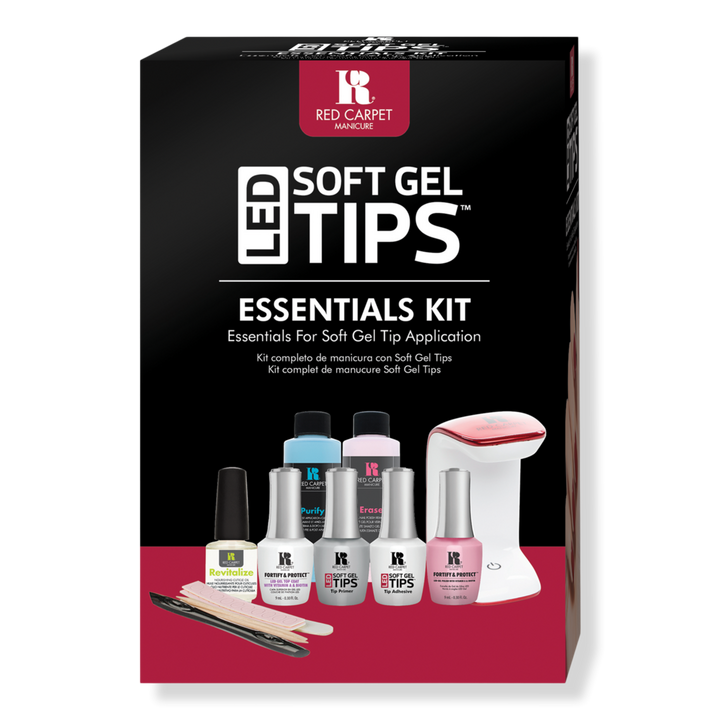 Red Carpet Manicure LED Soft Gel Nail Tips Essential Kit #1