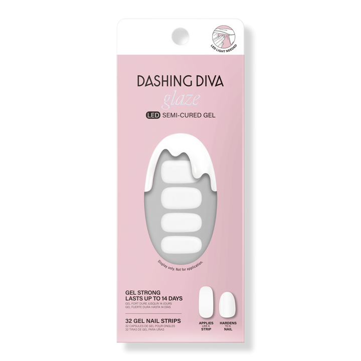 Dashing Diva White Syrup Glaze Semi-Cured Gel Color #1