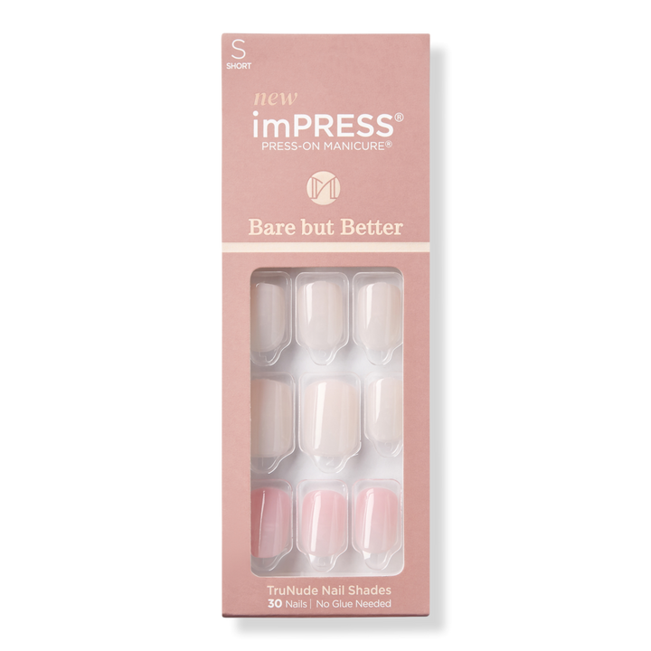 Kiss imPRESS Bare but Better Short Press On Manicure Nails #1