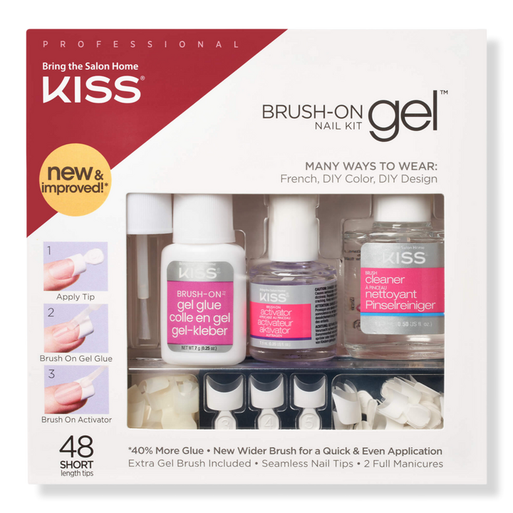 Kiss Brush-On Gel Nail Kit #1