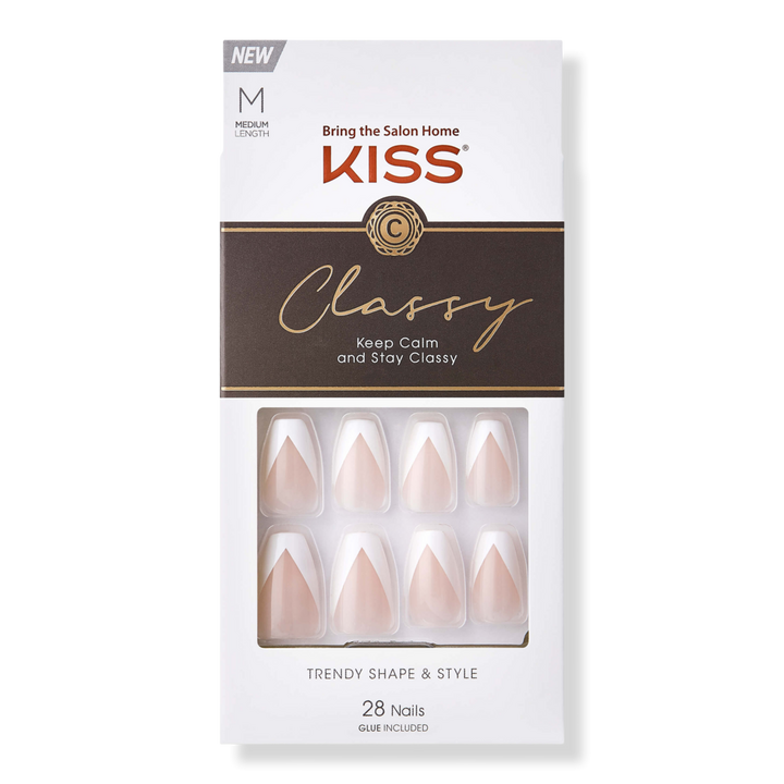 Kiss Silk Dress Classy Fake Nails #1