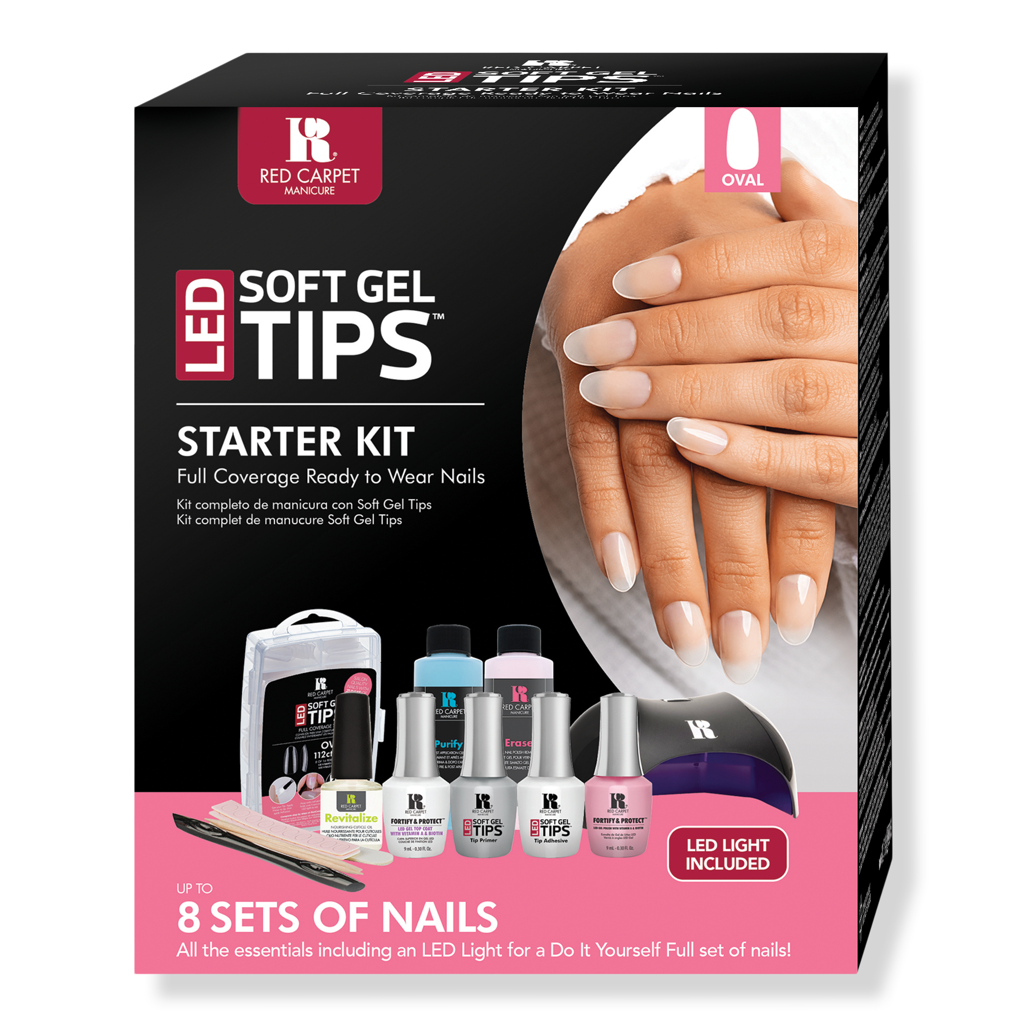 Red Carpet Manicure LED Soft Gel Nail Tips Starter Kit #1