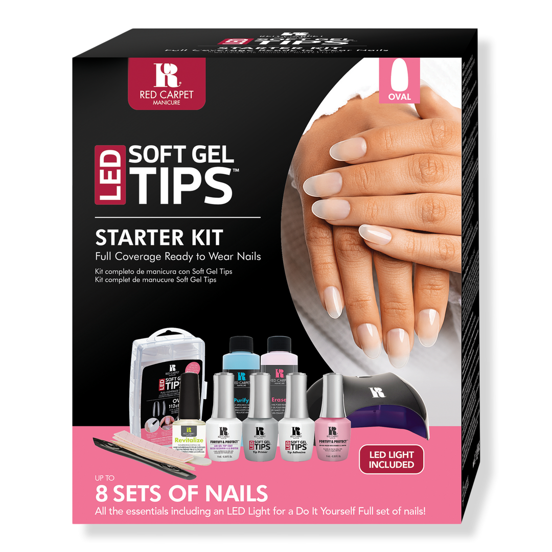 Red Carpet Manicure LED Soft Gel Nail Tips Starter Kit #1