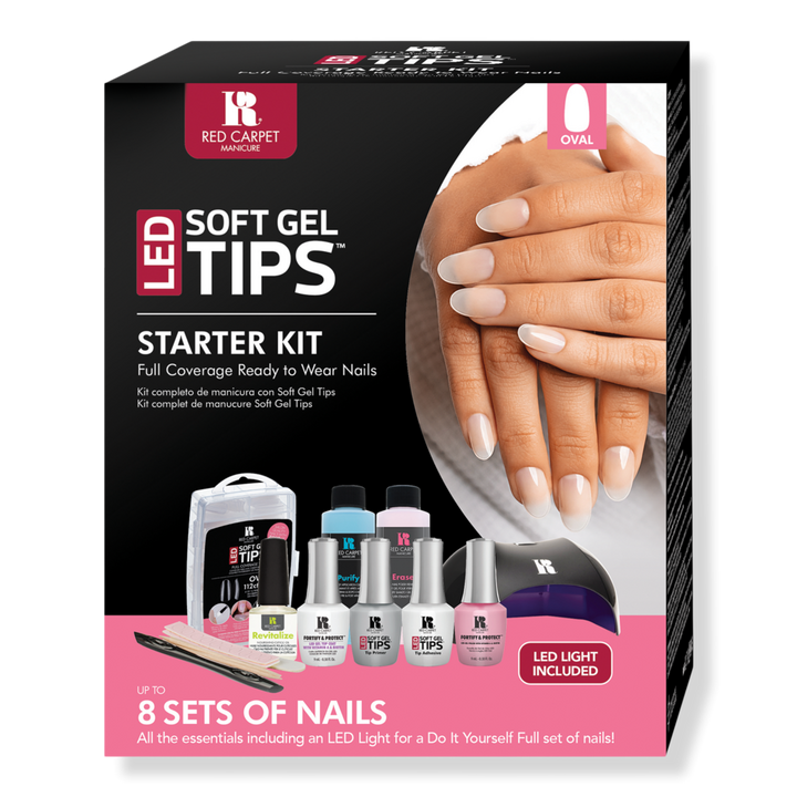 Red Carpet Manicure LED Soft Gel Nail Tips Starter Kit #1