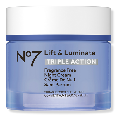 No7 Lift & Luminate Triple Action Fragrance Free Night Cream