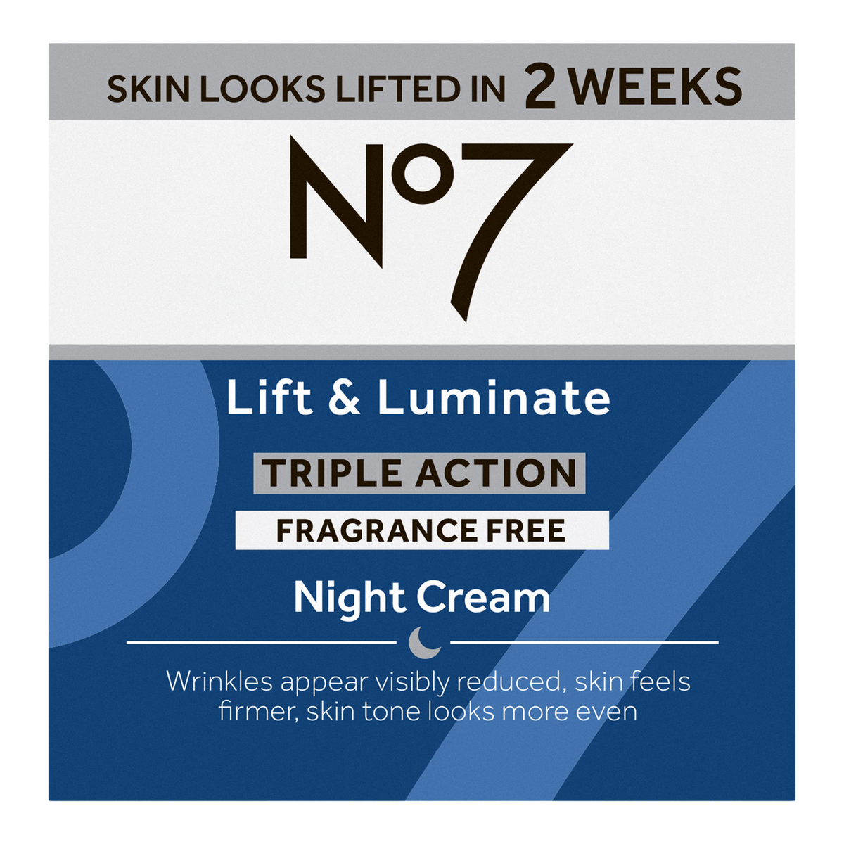 No7 Lift Luminate Triple Action Fragrance Free Night Cream Ulta Beauty