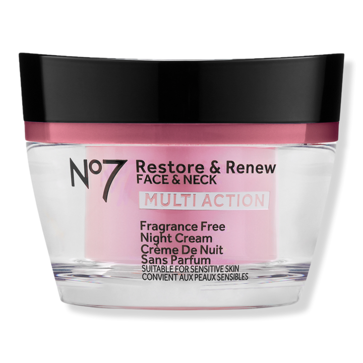 No7 Restore & Renew Face & Neck Multi Action Fragrance Free Night Cream #1