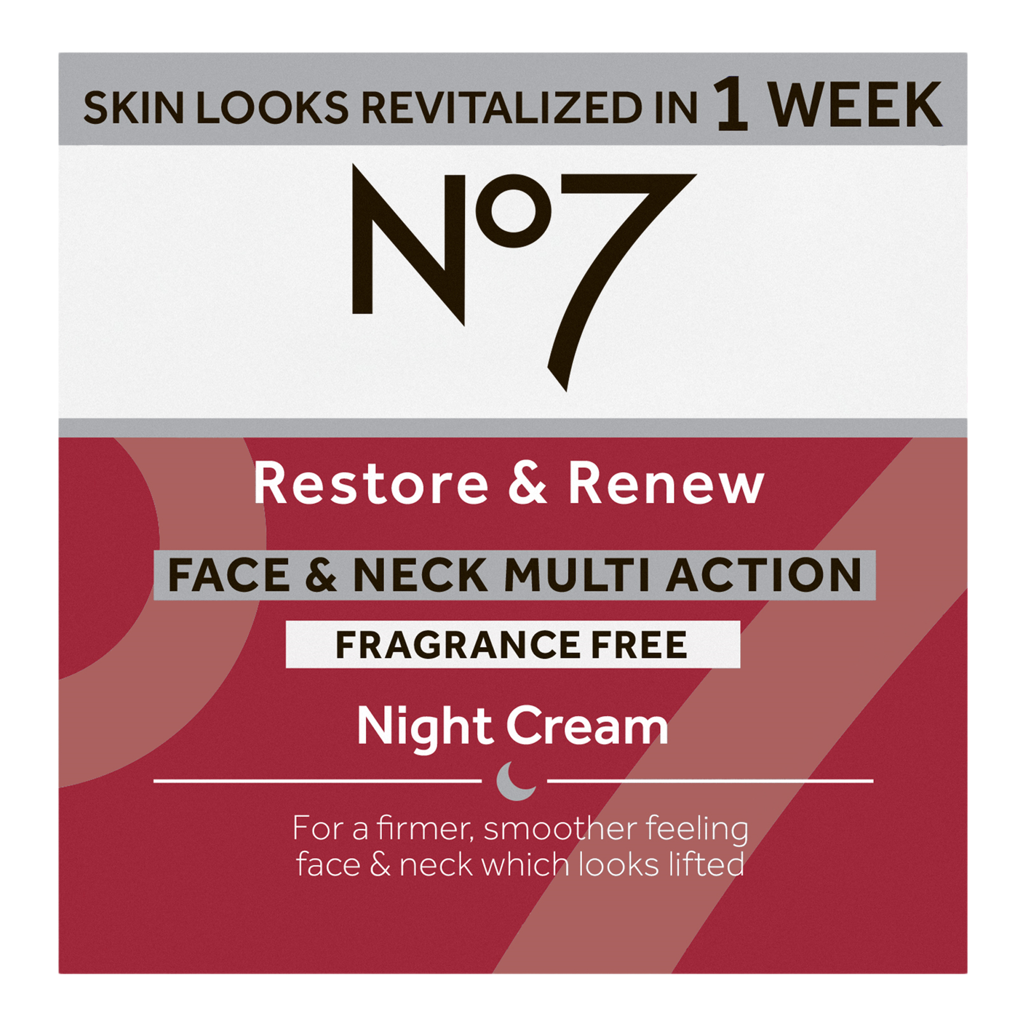 Ночной крем для лица и шеи без отдушки No7 Restore & Renew Multi Action — фото 2