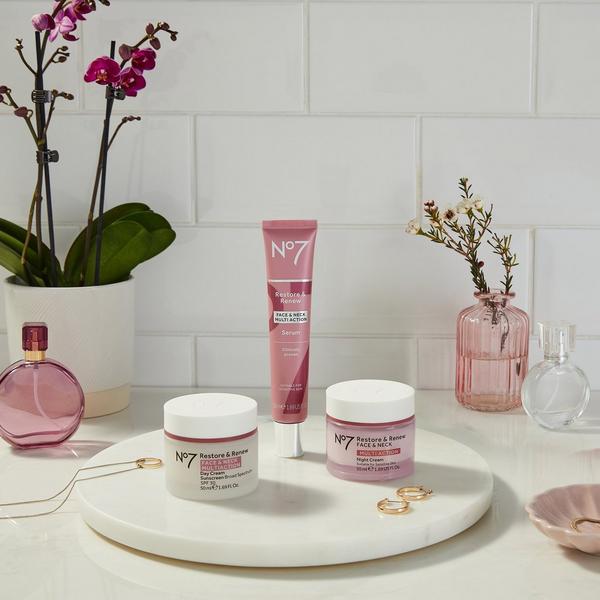 No7 Restore & Renew Face & Neck Multi Action Fragrance Free Night Cream #8