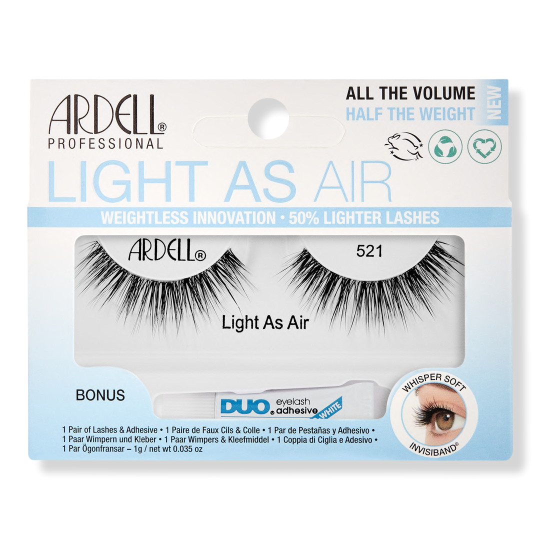 Ardell Light as Air False Lash #521 with Bonus DUO Adhesive #1