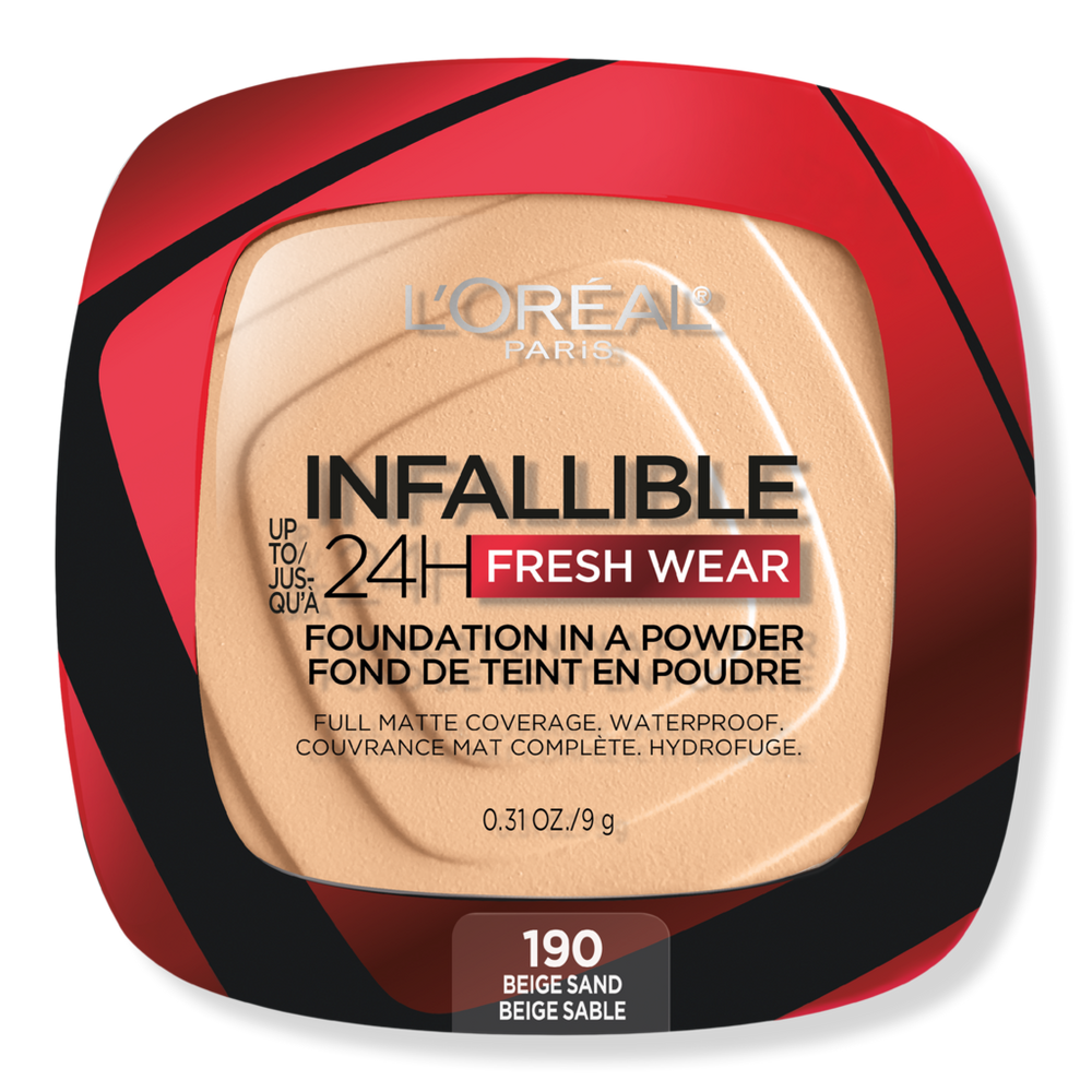 L'oreal Infallible 24h Fresh Wear Foundation In A Powder - 190 Beige Sand