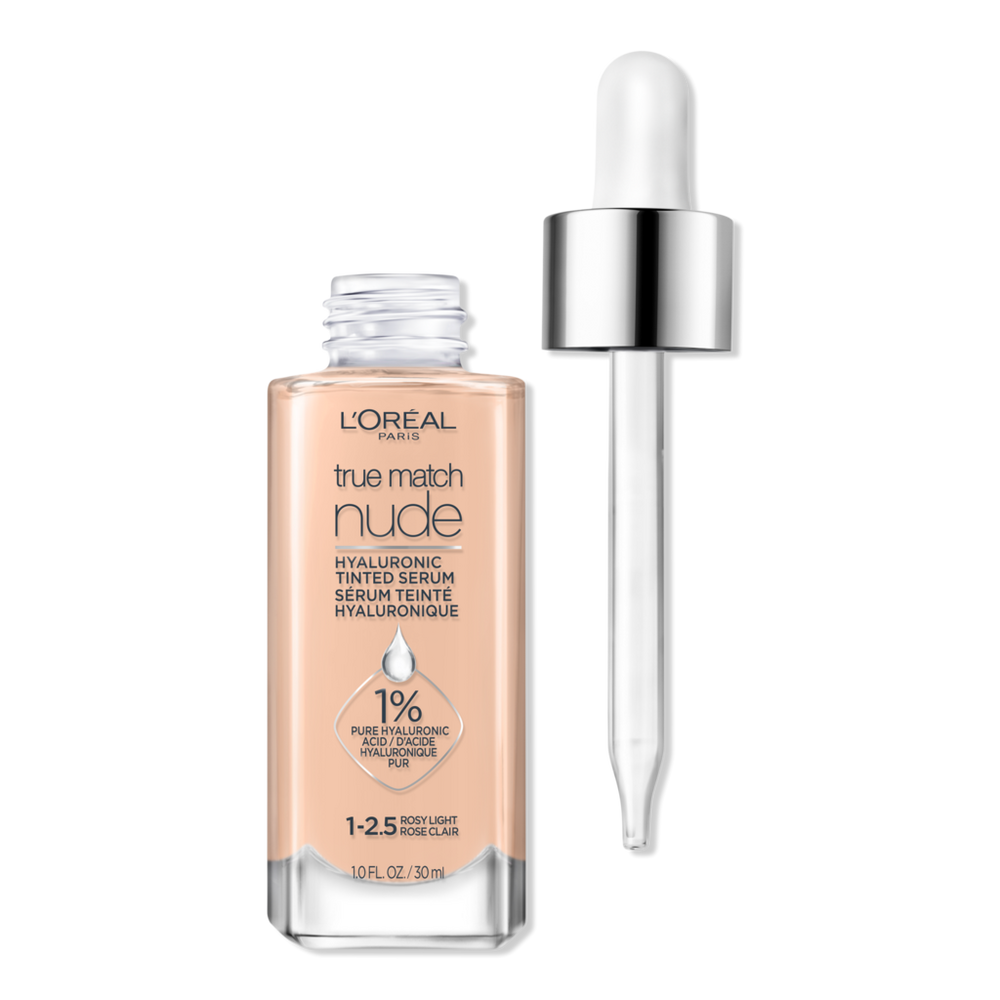 L'oreal True Match Nude Hyaluronic Tinted Serum - 1-2.5 Rosy Light