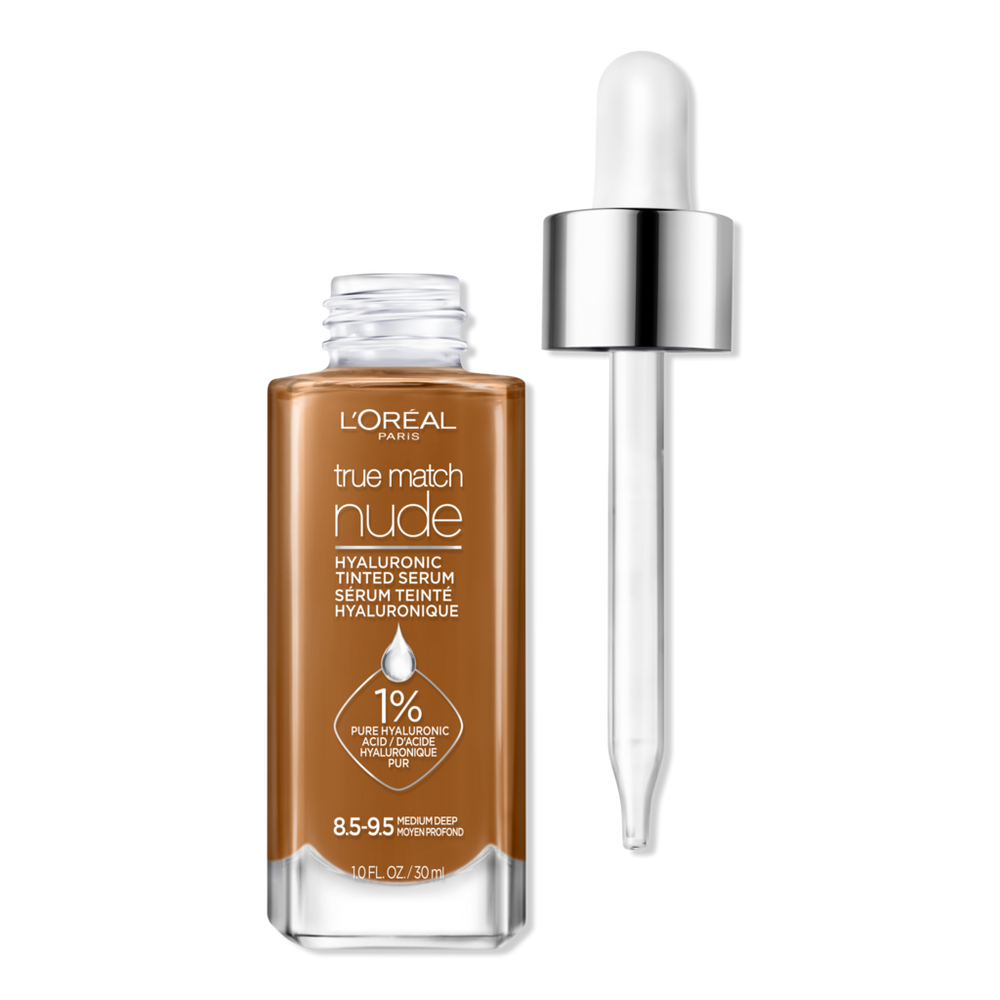 L'oreal True Match Nude Hyaluronic Tinted Serum - 8.5-9.5 Medium Deep