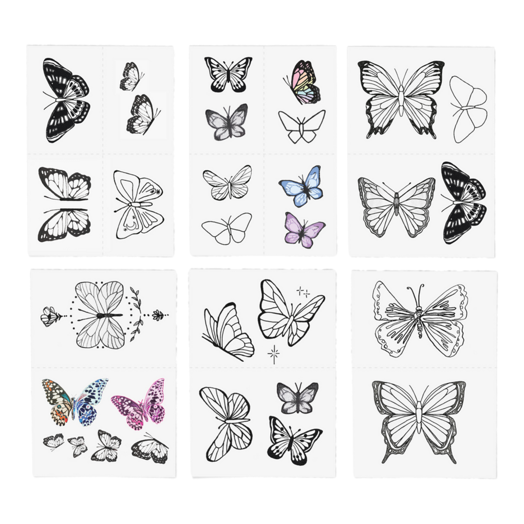Temporary Tattoos Butterfly Dreams Pack - Inked by Dani