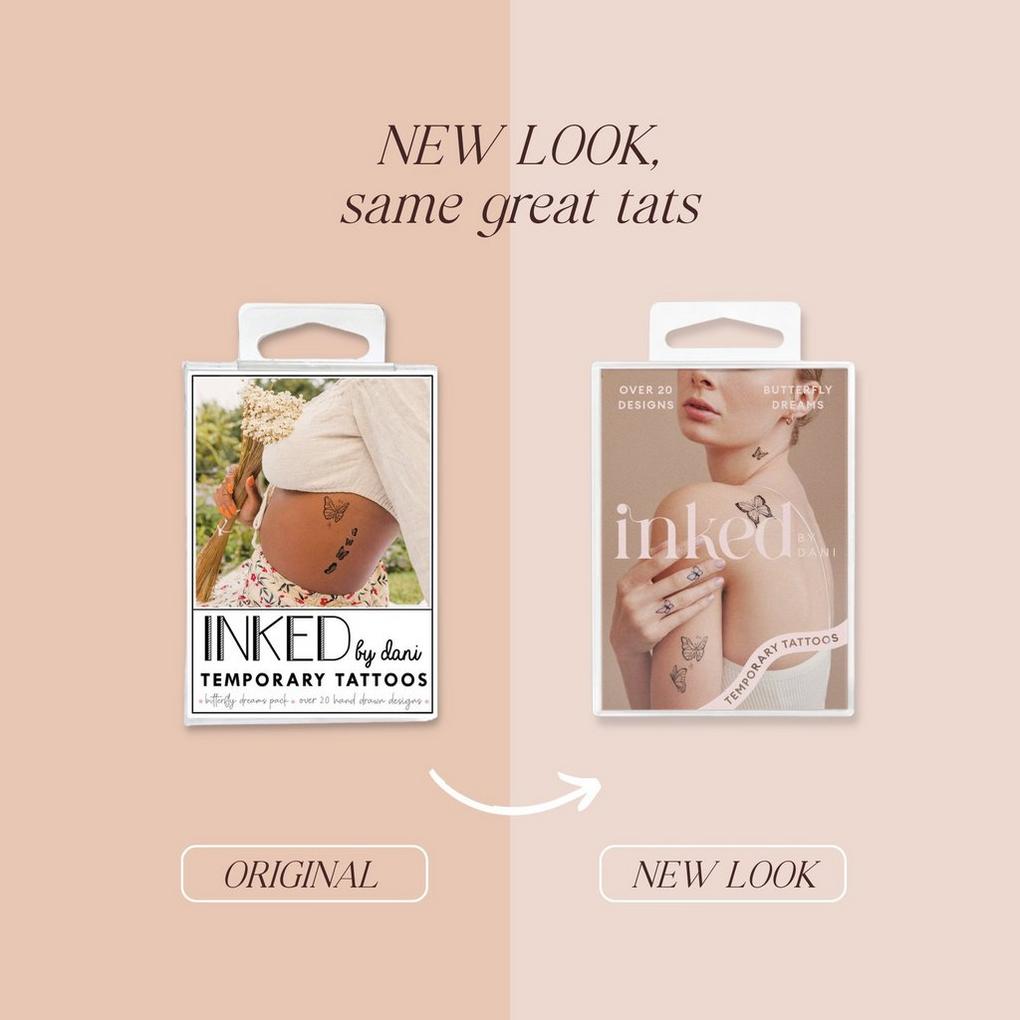 Butterfly Temporary Tattoos Pack Quick Delivery